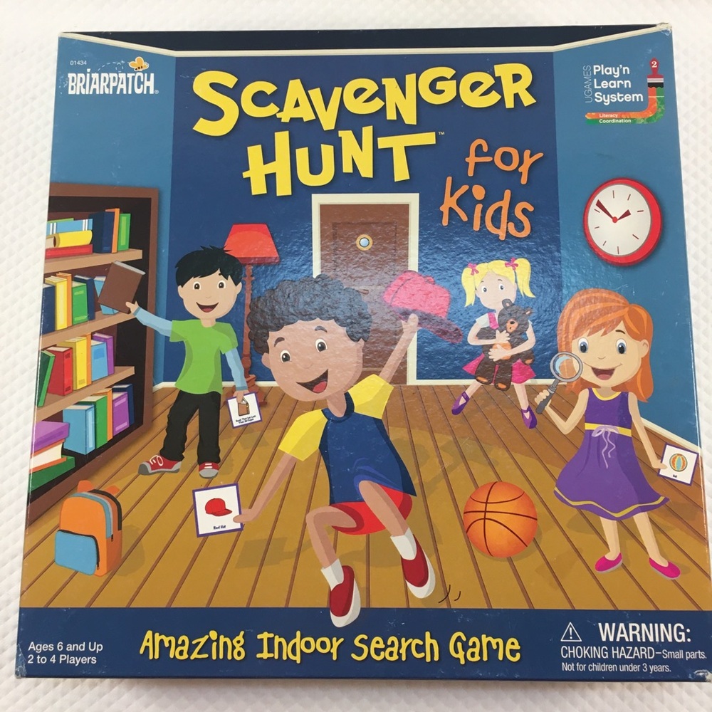 Scavenger Hunt for Kids, Toys, Board Games Indoor Search Board Game 6 & up Blue